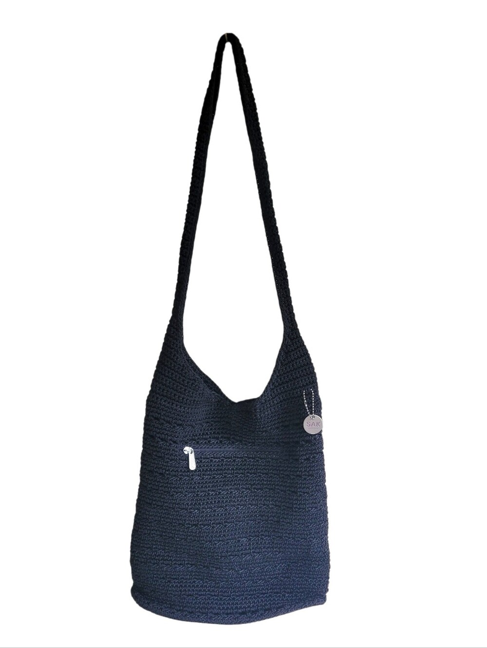 The Sak Knit Woven Black Shoulder Bag